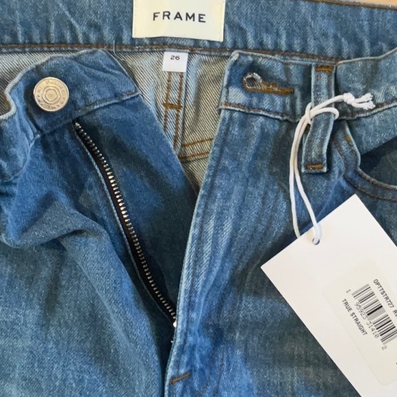 👏NEW The FRAME Le Italian denim True Straight Jeans - Picture 9 of 10